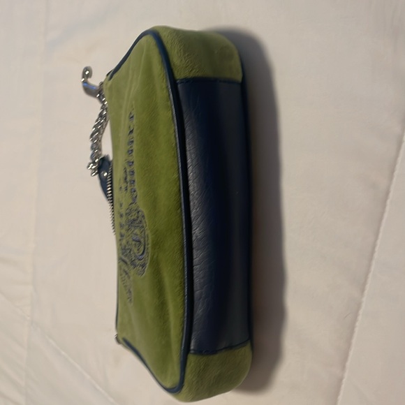 ๐๐Y2K Juicy Couture Green and Navy Shoulder Bag with Original Dust Bag๐๐ - Picture 12 of 16